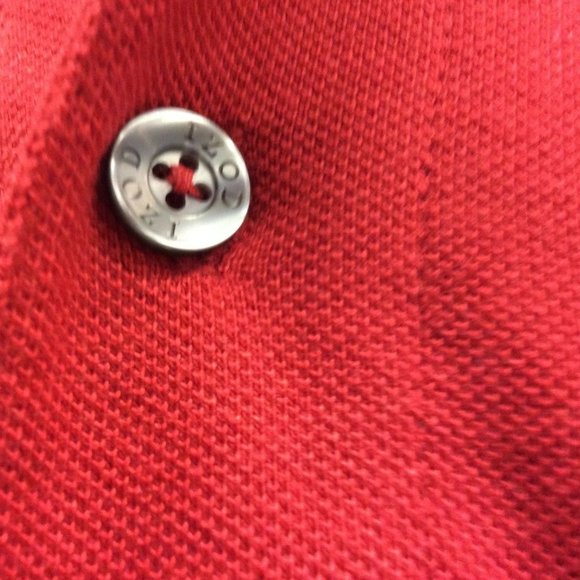 Red Izod Polo Short sleeve 100% Cotton Silkwash - Picture 5 of 5